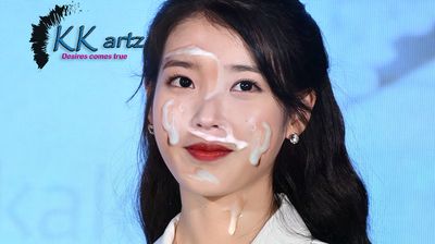 IU - cum on face