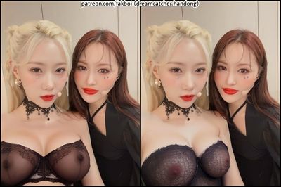 Handong - shows tits